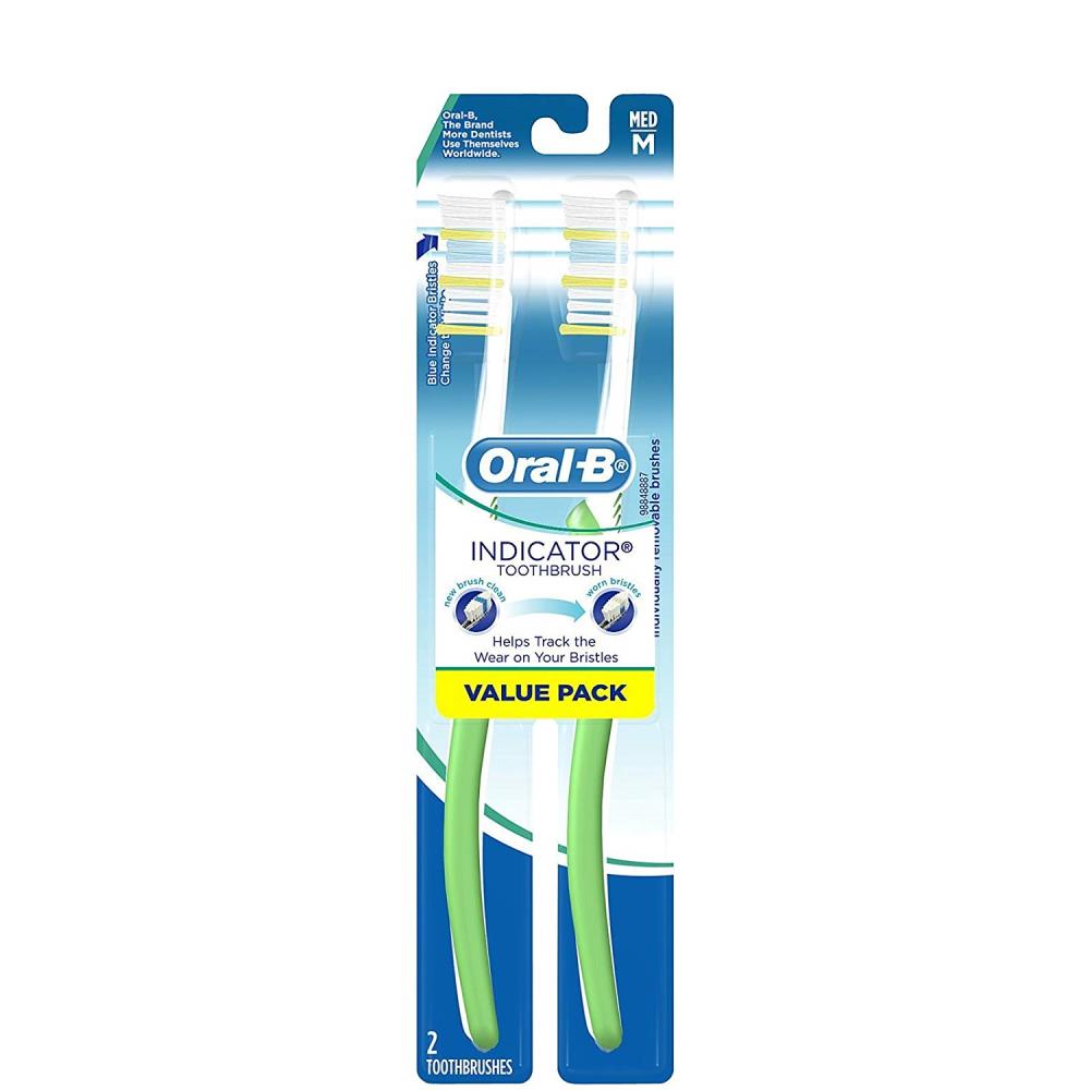 New Oral-B Indicator Contour Clean Medium Bristle Toothbrush